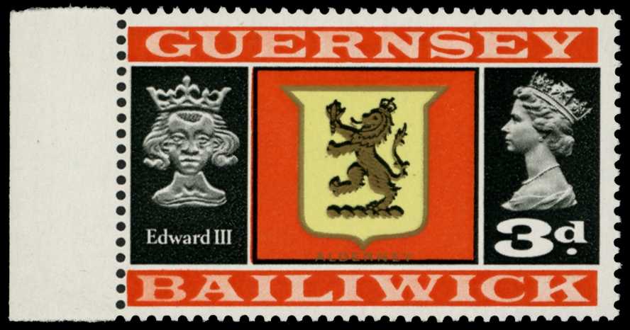 CHANNEL ISLANDS: Guernsey 1969 3d gold,...