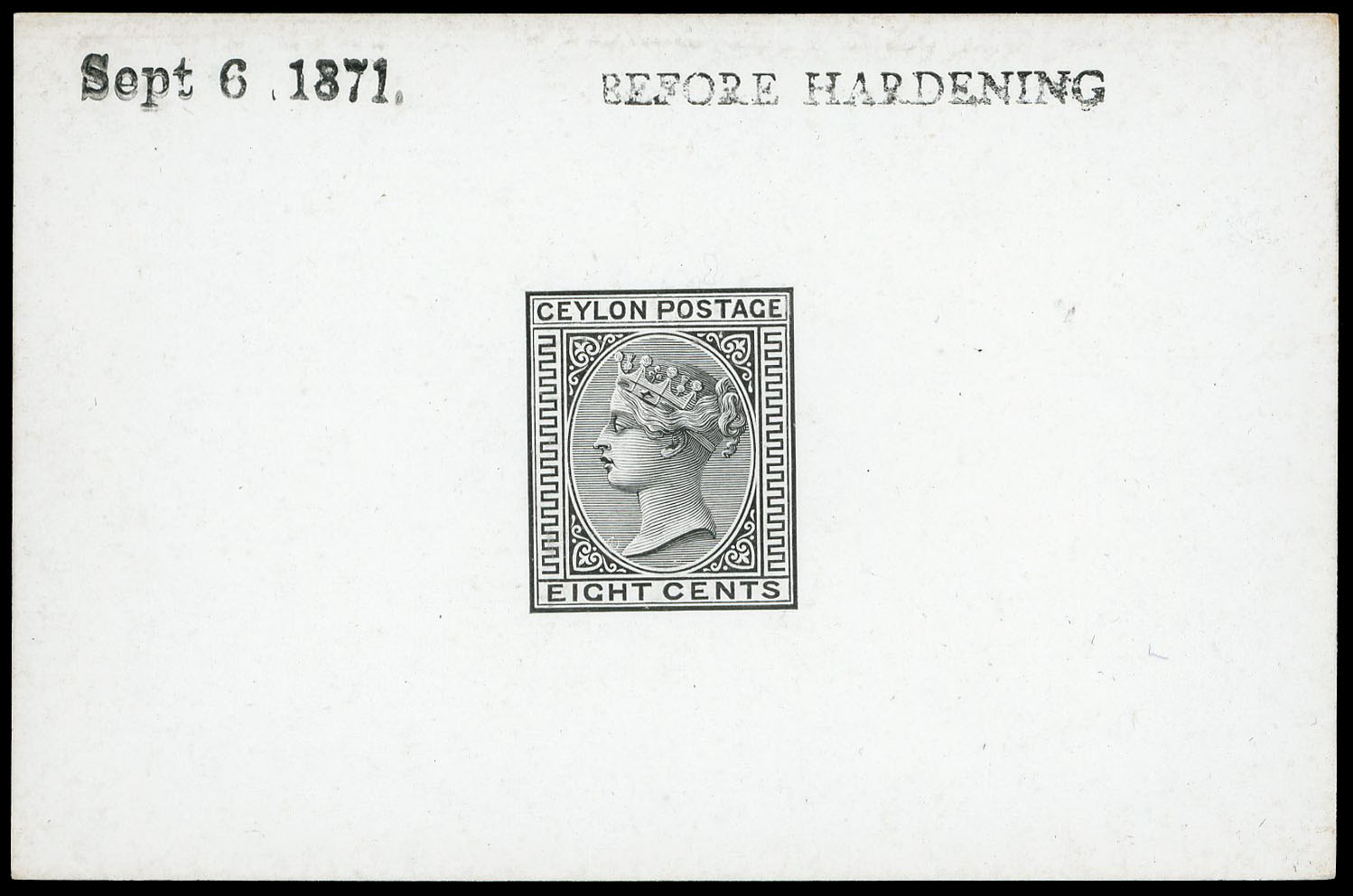 Ceylon SG 124var die proof