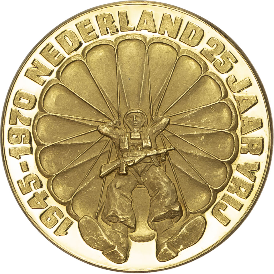 Netherlands. Silver Jubilee of Freedom AV Medal. 1970. 