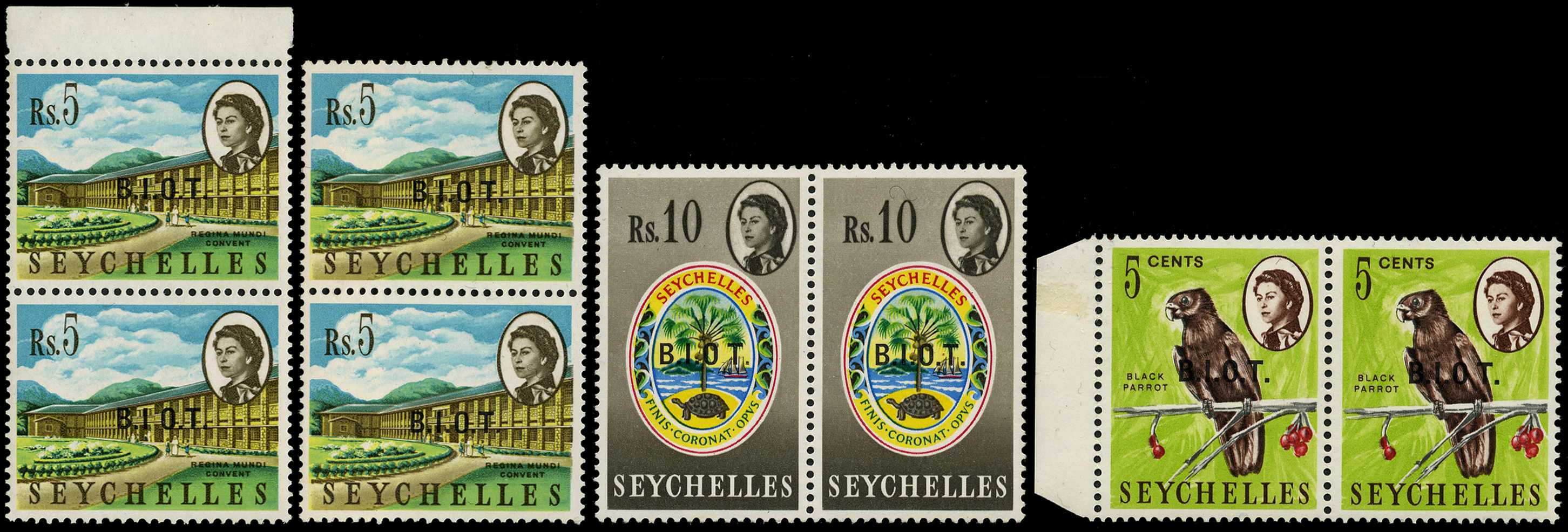 1968 5c no stop after 'O' , 5r no stop after...