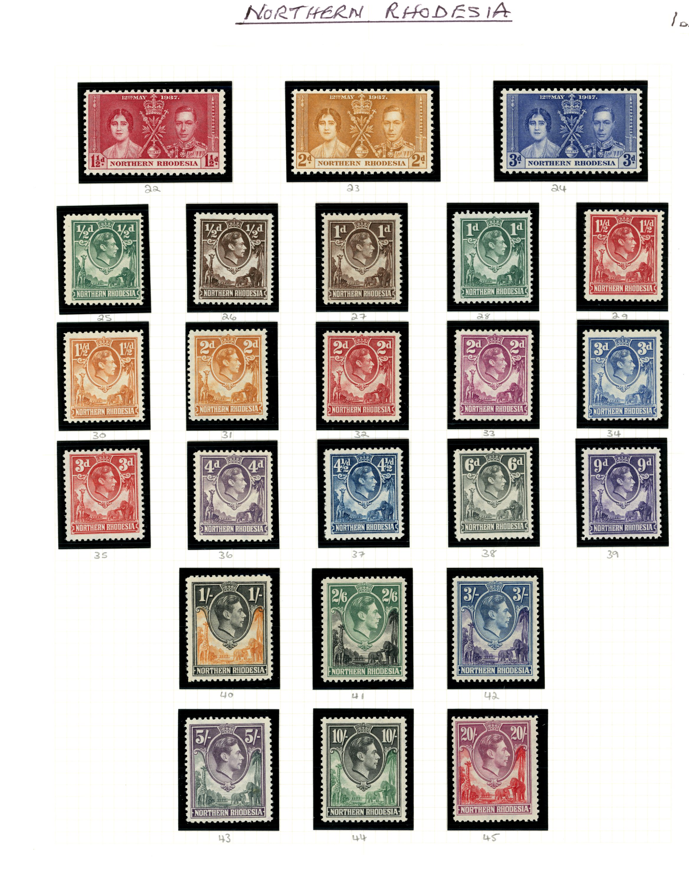 1939-52 KG VI collection (32) on...