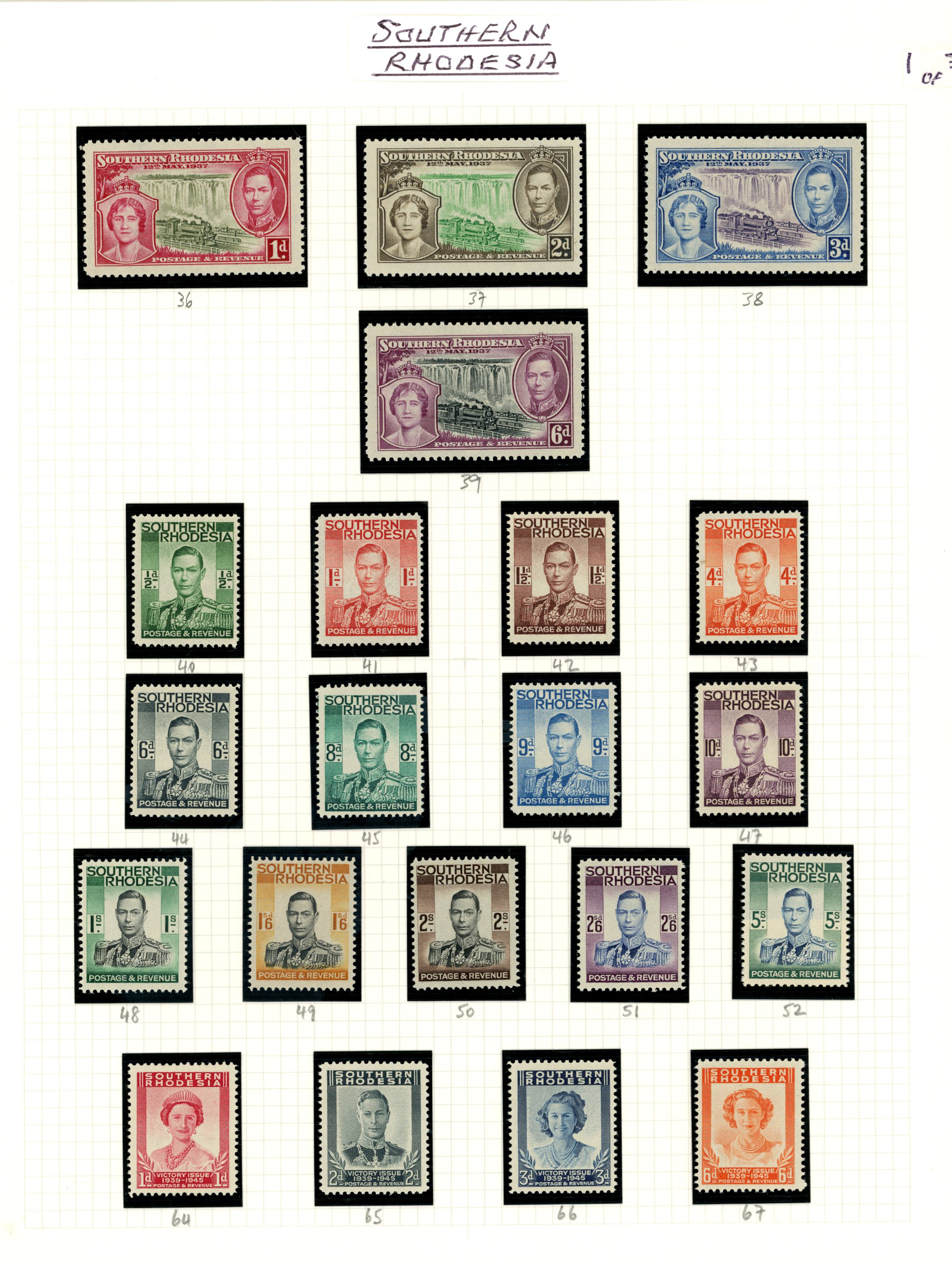 1937-51 KG VI collection (43) on...
