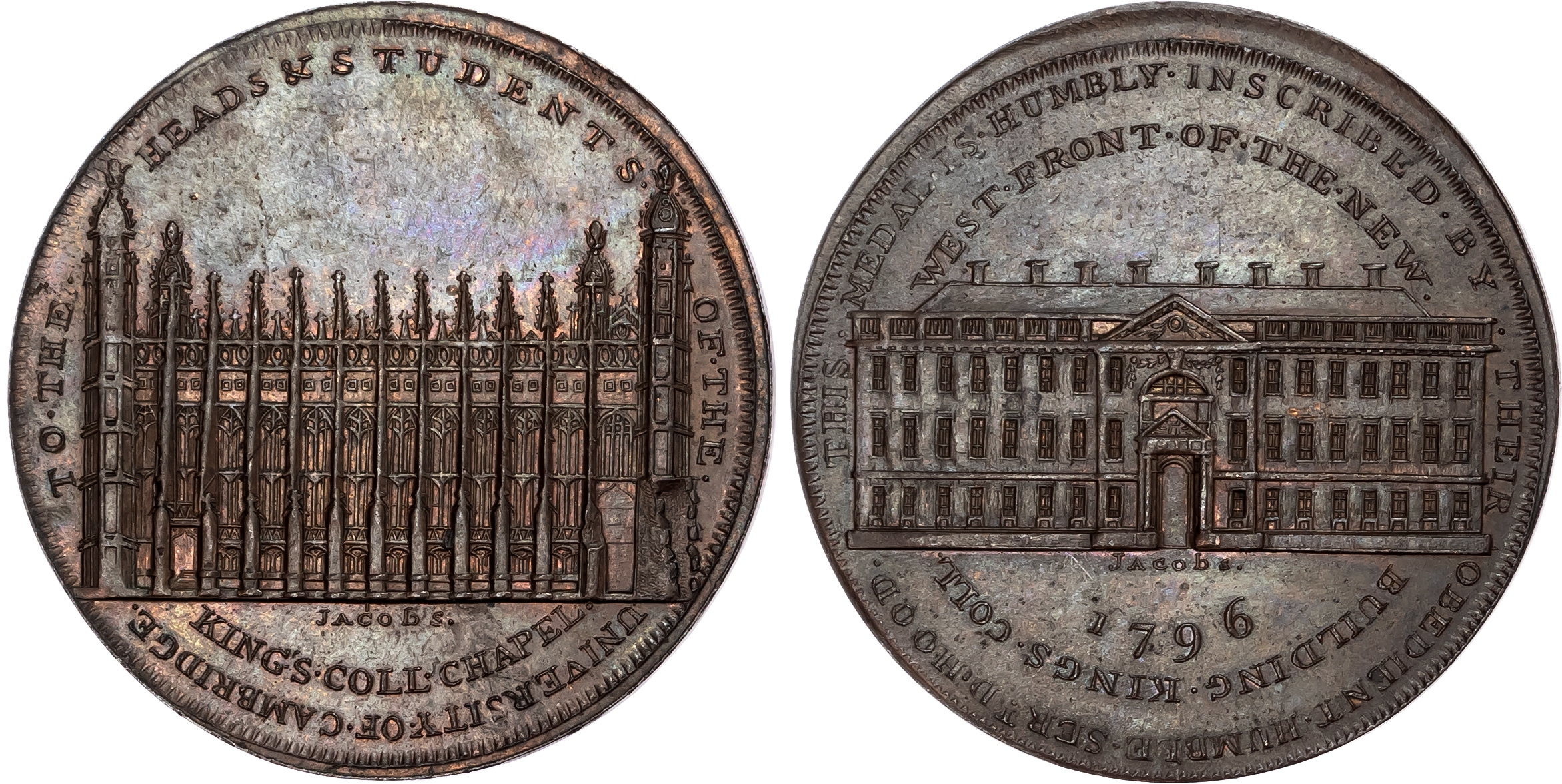 Cambs. Cambridge, David Hood Penny 1796.
