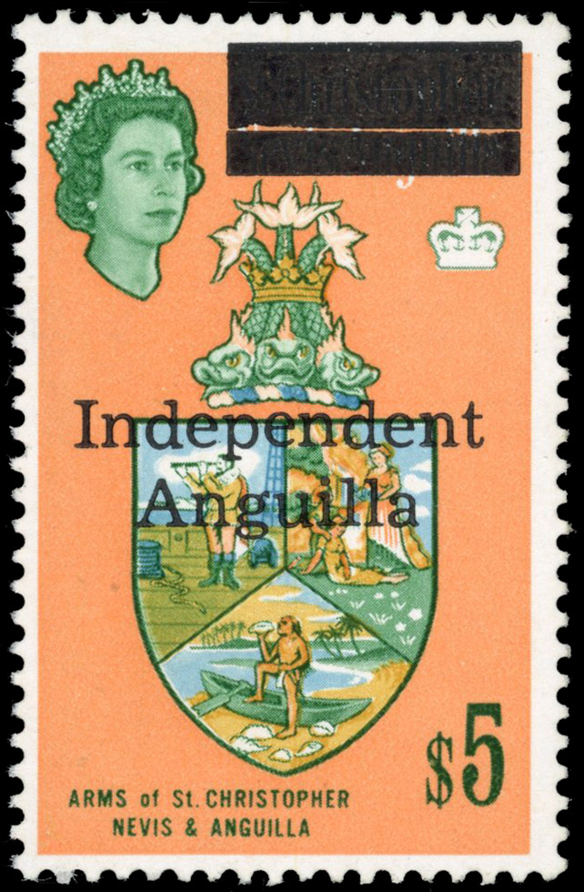 Anguilla part set of 14 to $5 mint and used