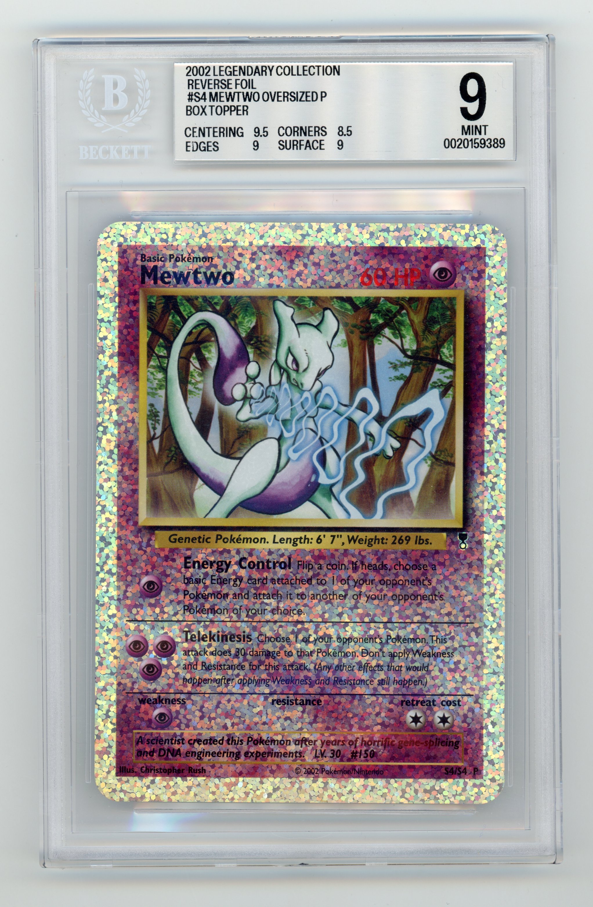BGS 9 Mewtwo #S4 Box Topper Jumbo Legendary Collection