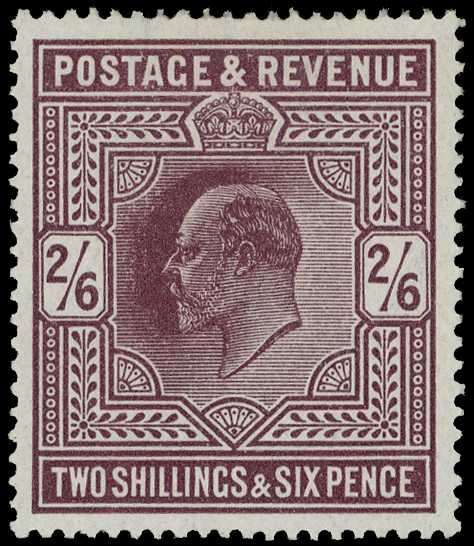 1911-3 2/6d blackish purple...