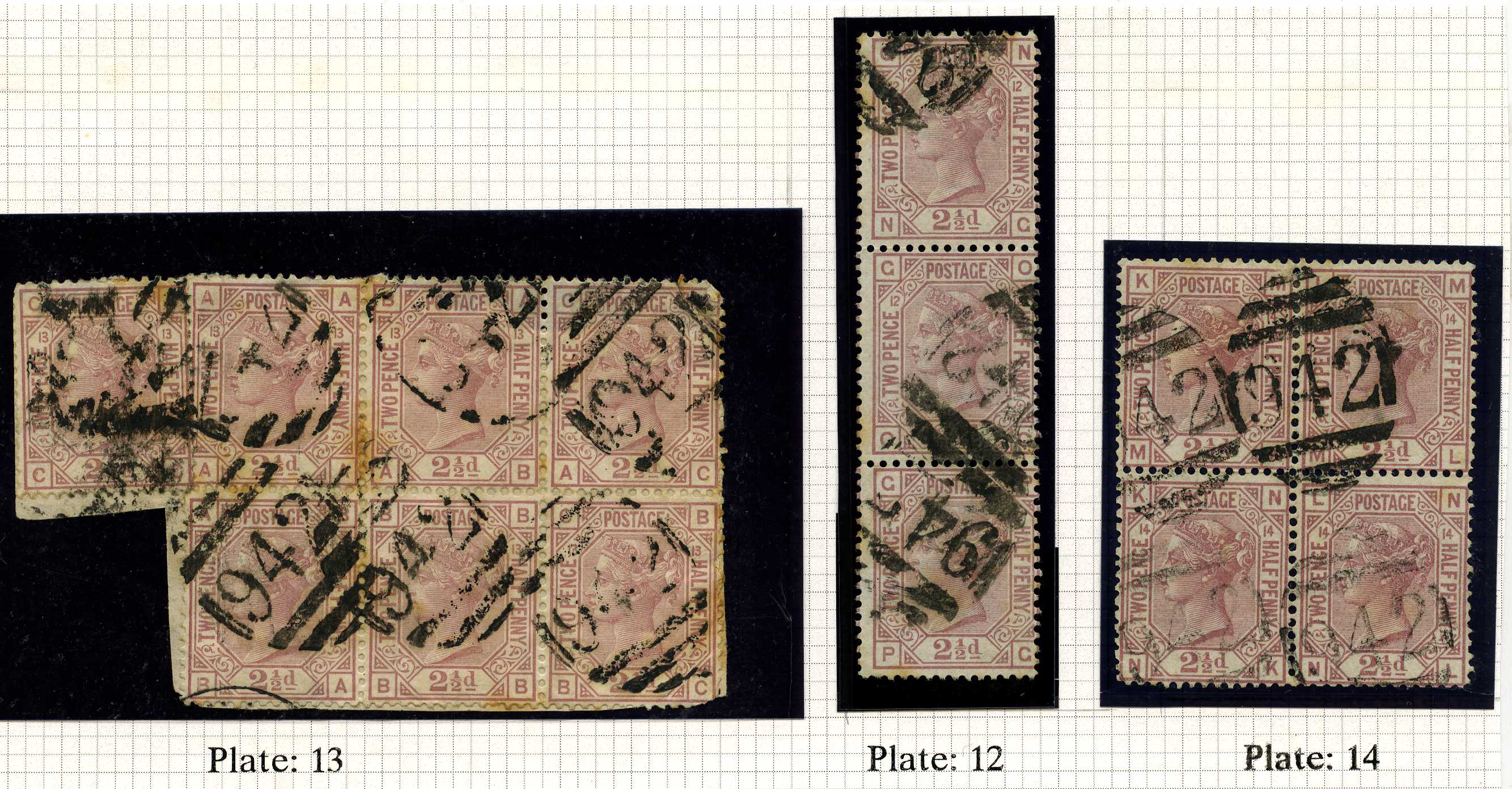 GB Used Abroad; Cyprus. 1876-9 2½d rosy...