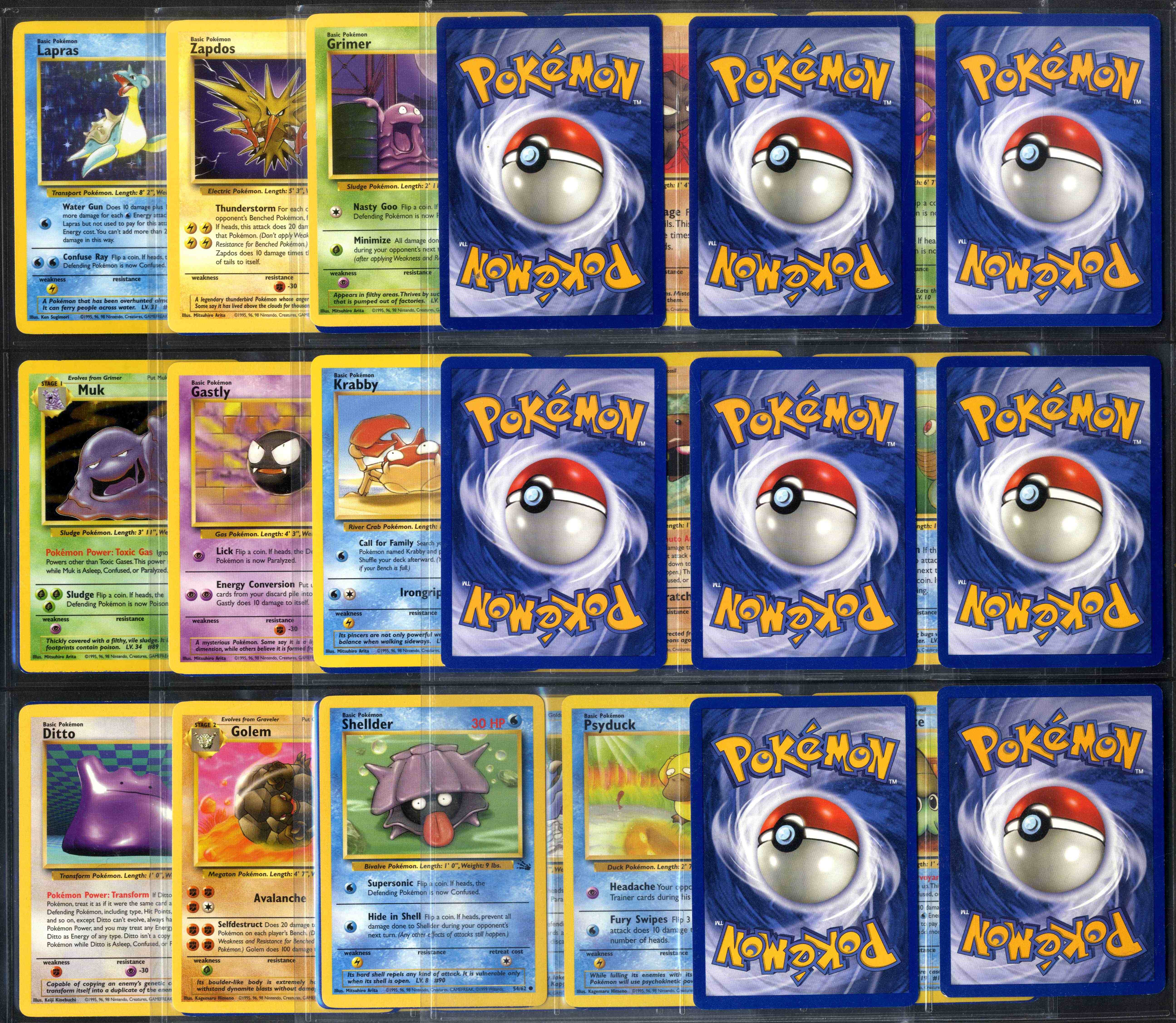 Fossil Unlimited - Partial Complete Set - 5 Holos missing