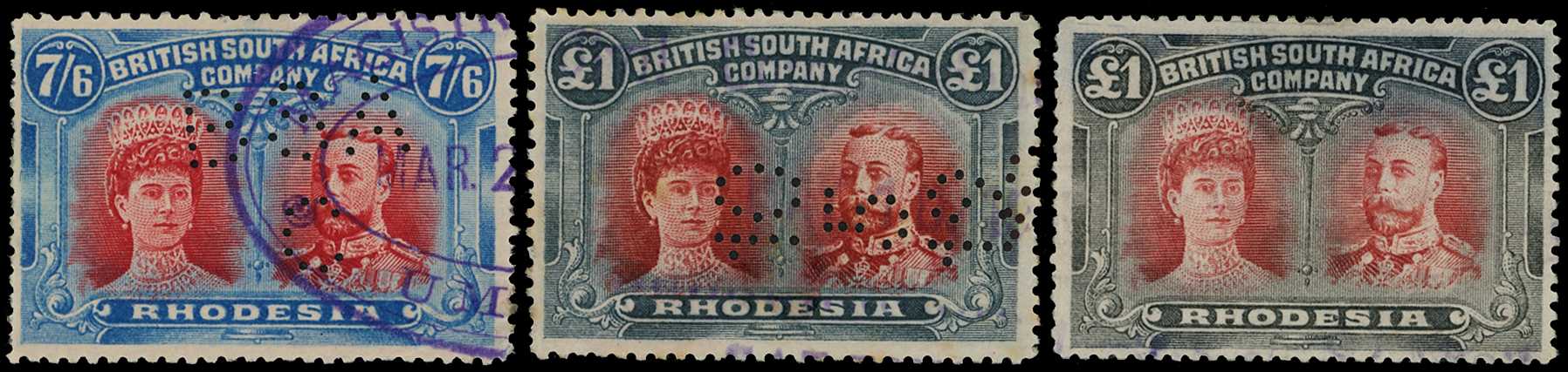 Collection on pages of Fiscally used Double...