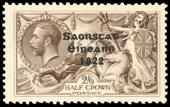 1927 2s6d chocolate-brown no accent over ‘a’ variety, large part o.g. SG 86a 