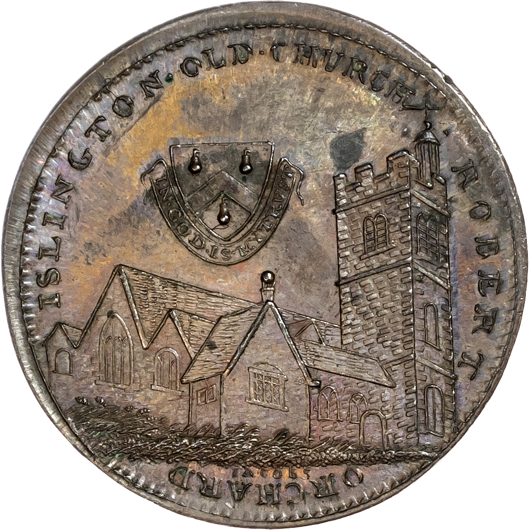 London - Islington, Robert Orchard Halfpenny 1798