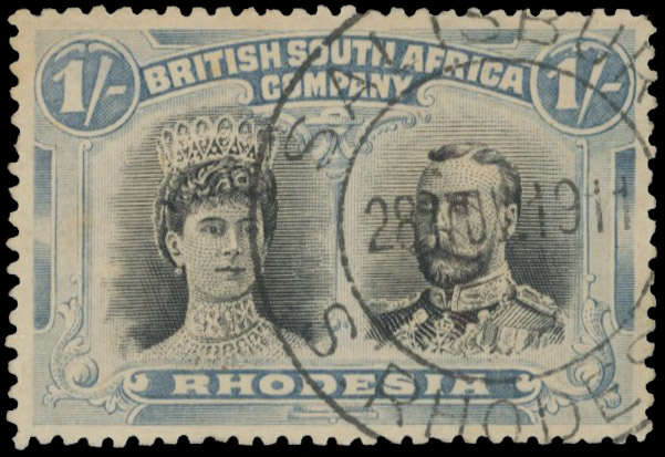 SALISBUR(Y) DC 28 NOV 1911 on 1/- Gash in Ear