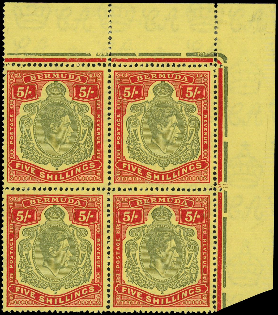 Bermuda SG 118c block mint