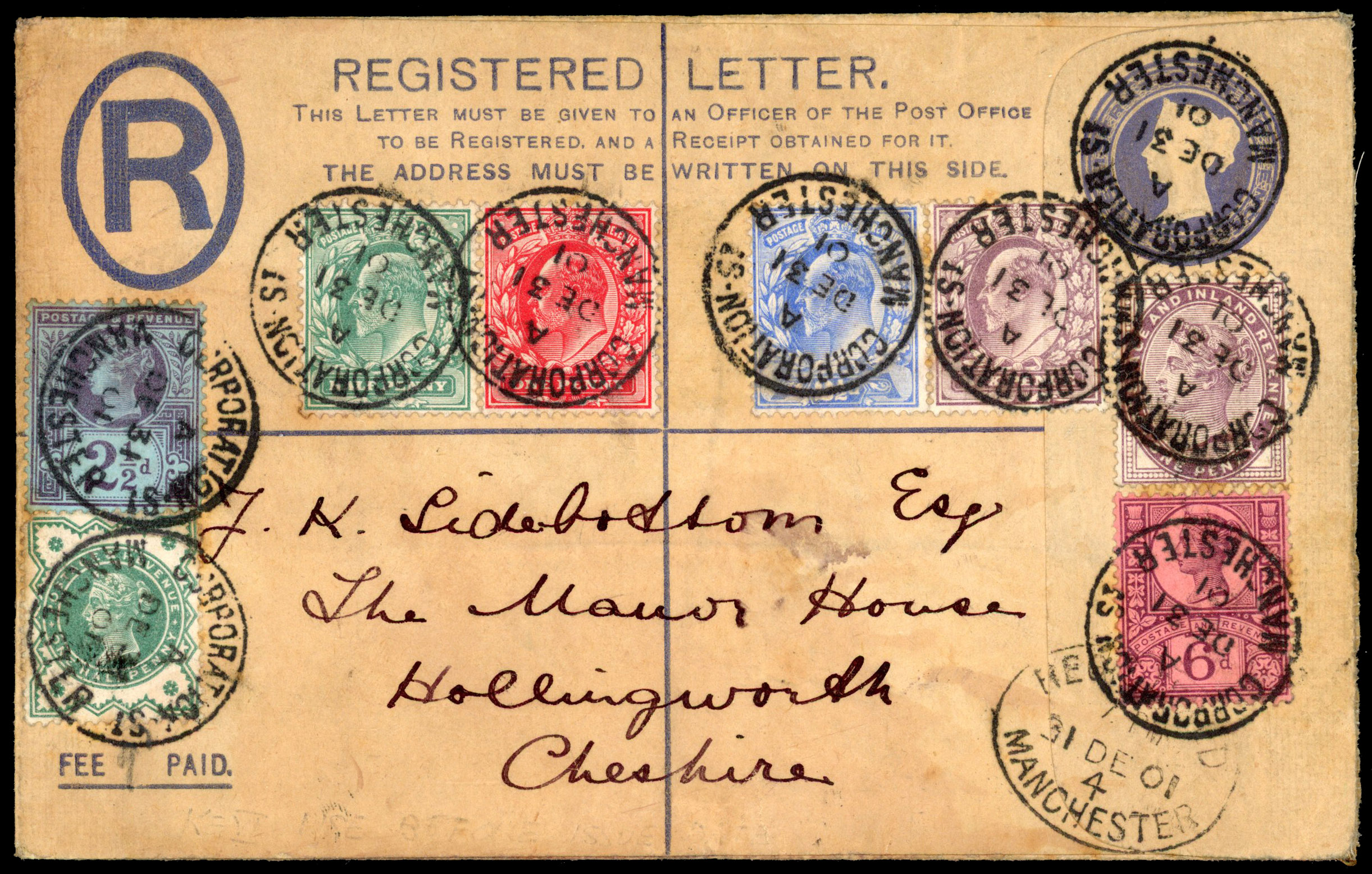 1902 ½d Blue-green, 1d scarlet, 2½d ultramarine & 6d pale dull purple. Pre-release issue