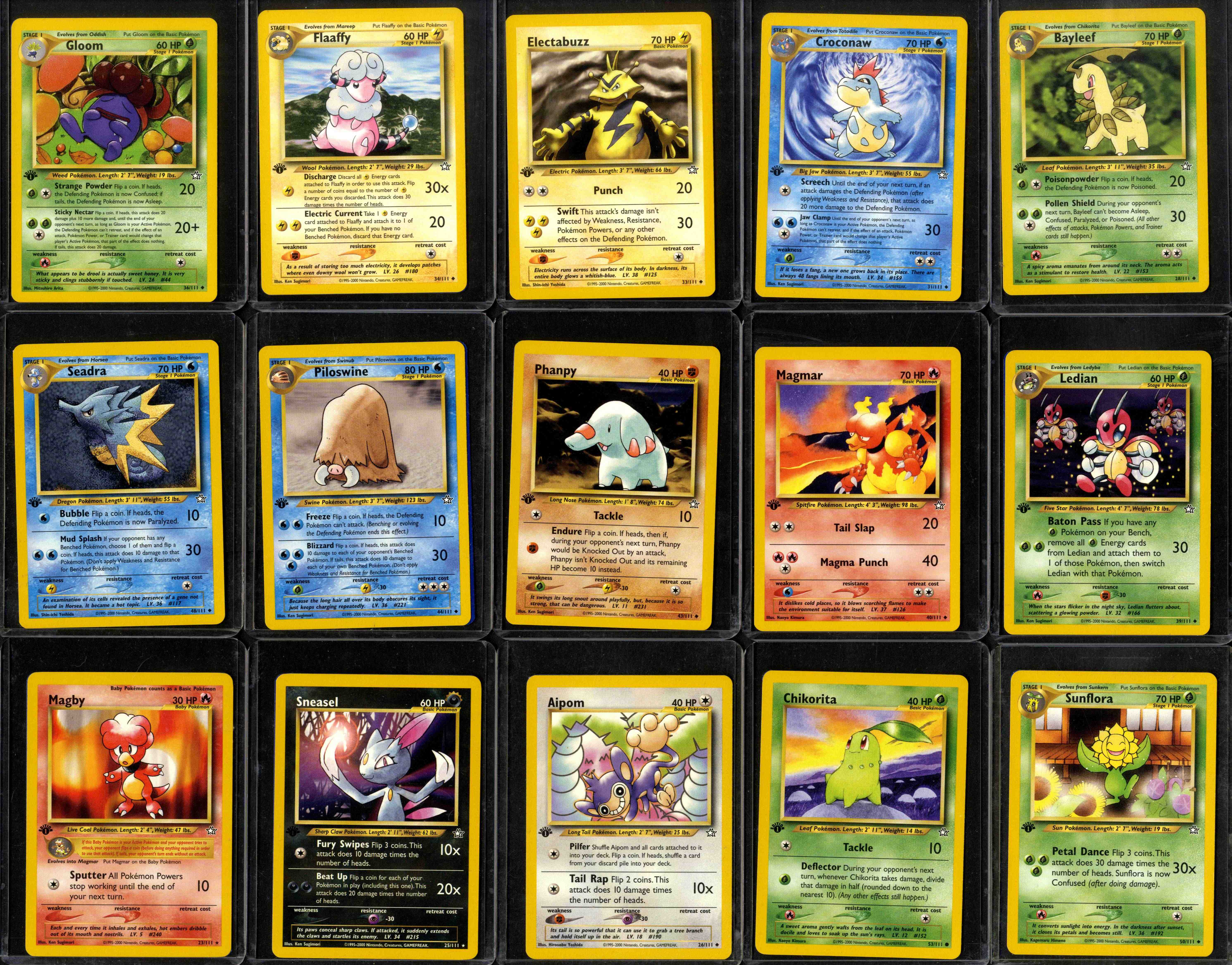 Pokémon TCG - 1st Edition Neo Genesis - Full Set #111/111