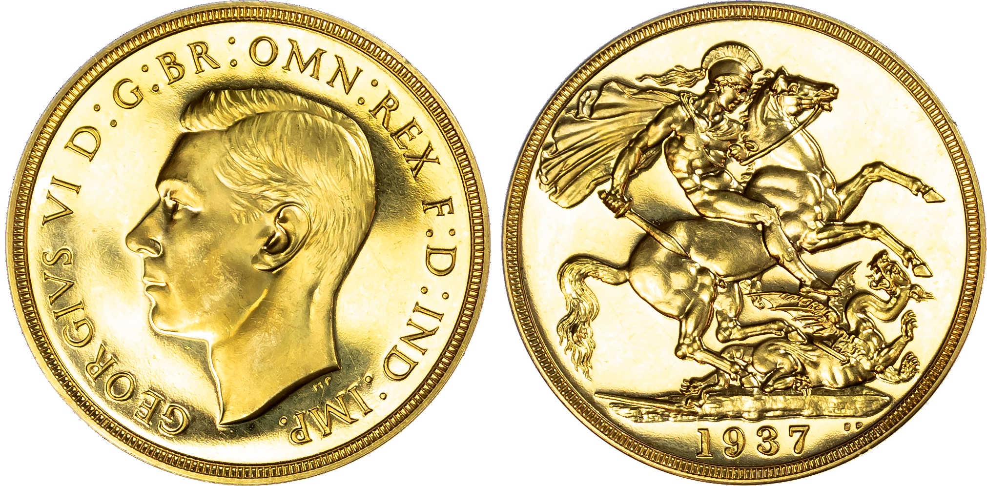 George VI (1936-1952), Proof Two-Pounds, 1937