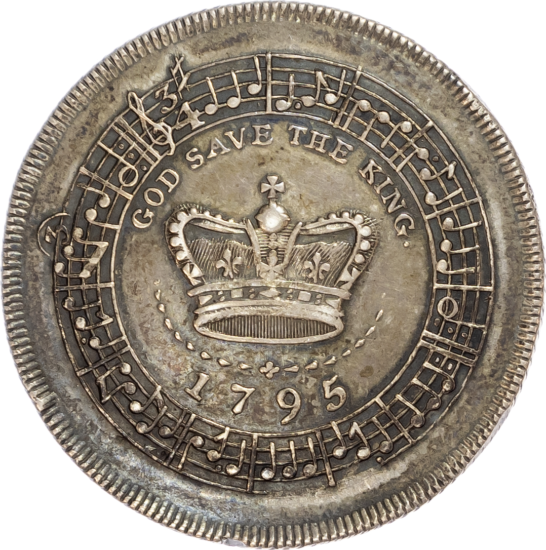 London – Strand, William Forster Silver Proof Halfpenny 1795