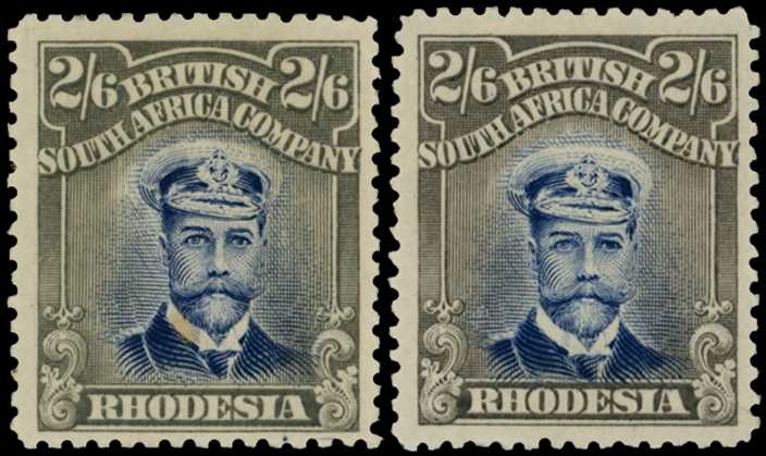 1913-7 2/6d Head Die II, perf 14. Two...