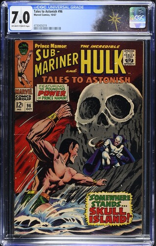 Tales to Astonish #96 CGC 7.0 Stan Lee story, Dan Adkins cover (Marvel Comics, 1967) Off-white to white pages