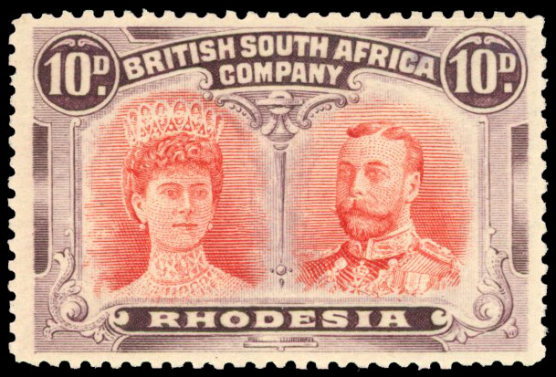 SG 150a 10d vermilion and maroon, #15 mint