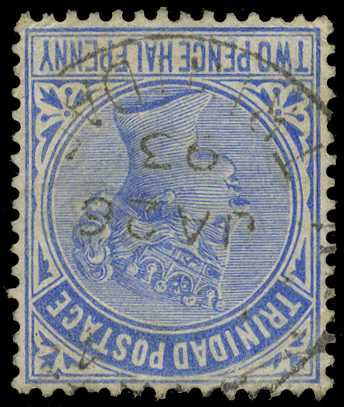 1883-94 2½d bright blue variety...