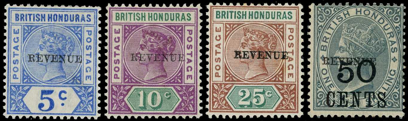1899 'REVENUE' overprints 5c to 50c complete...