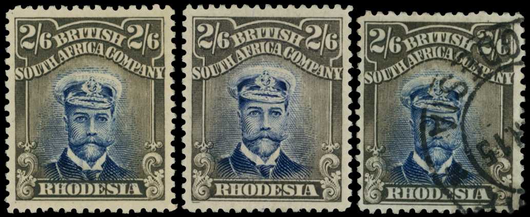 1913-7 2/6d Head Die II, perf 14. Two...