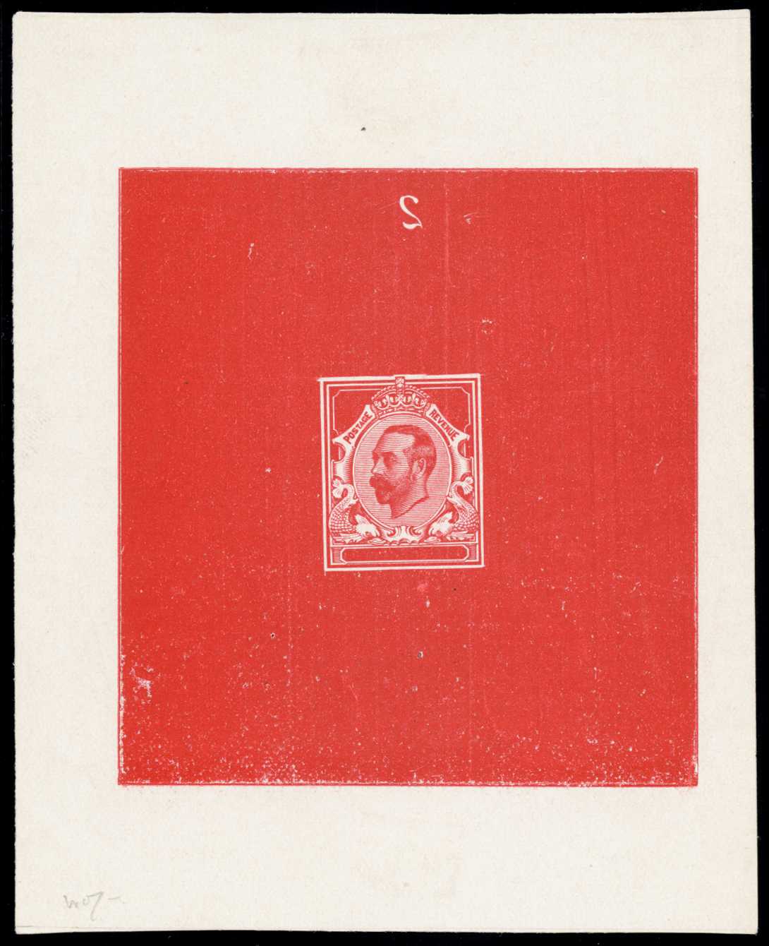 GB 1911 ½d Downey Head die proof