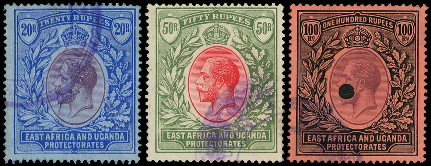 1912-21 1c to 100r group of 59 postage values...