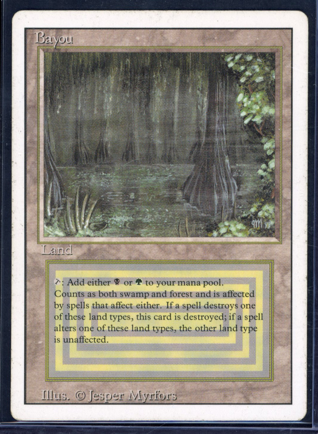 Magic The Gathering - Bayou - Revised - MOD Play Light