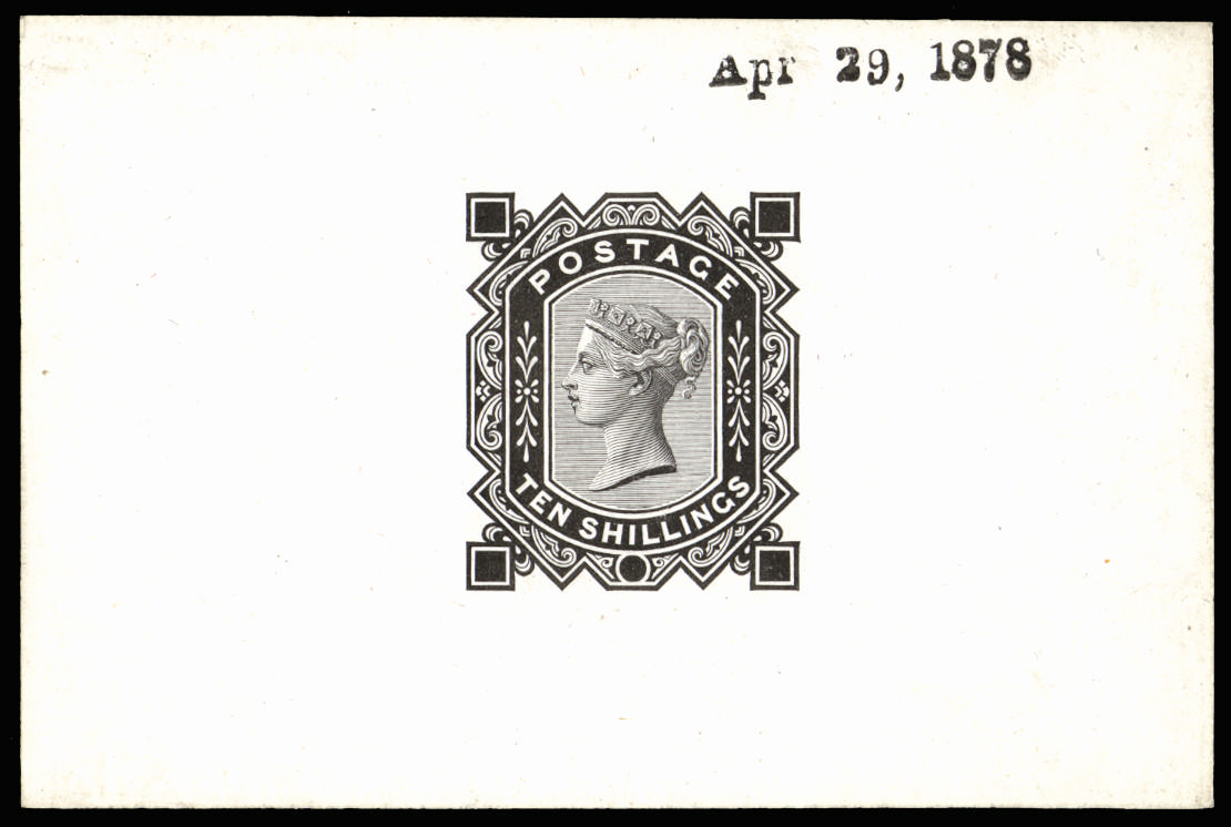 GB 1878 SG 128 10s Die Proof