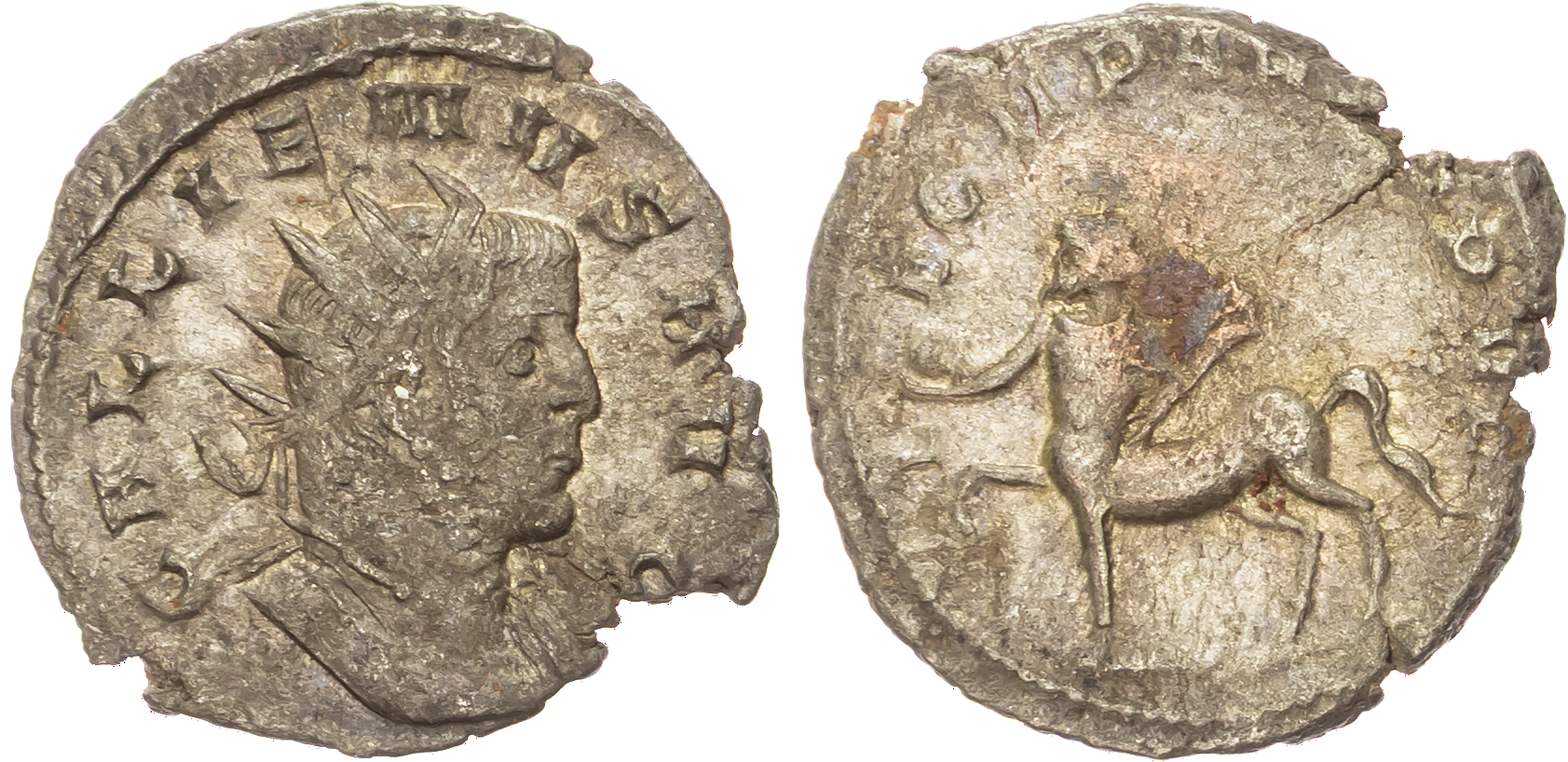 Gallienus (AD 253-268), Antoninianus, 'Legionary Series', Milan, AD 261, 3.16g. 