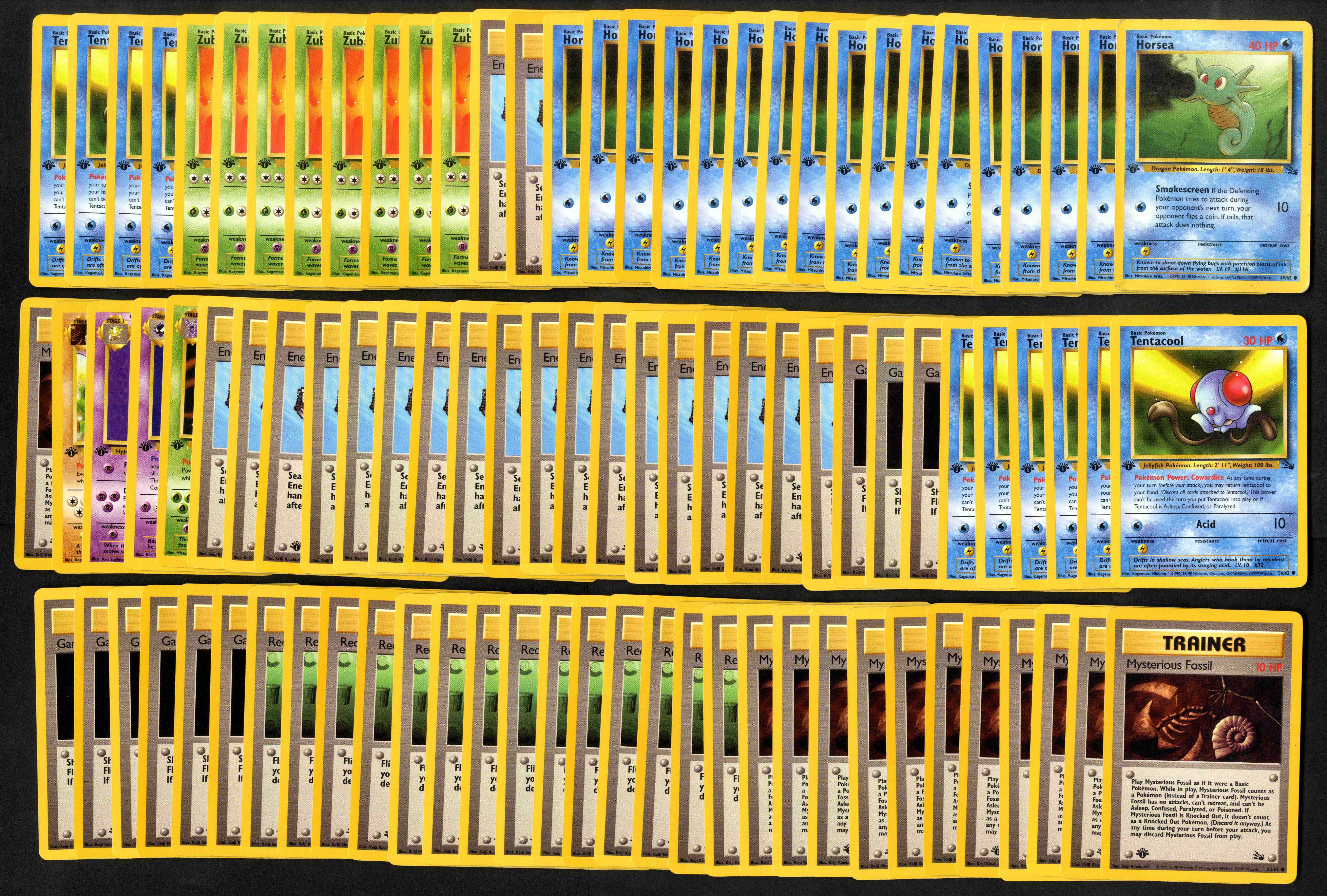 Fossil 1st Edition - BULK 246 cards