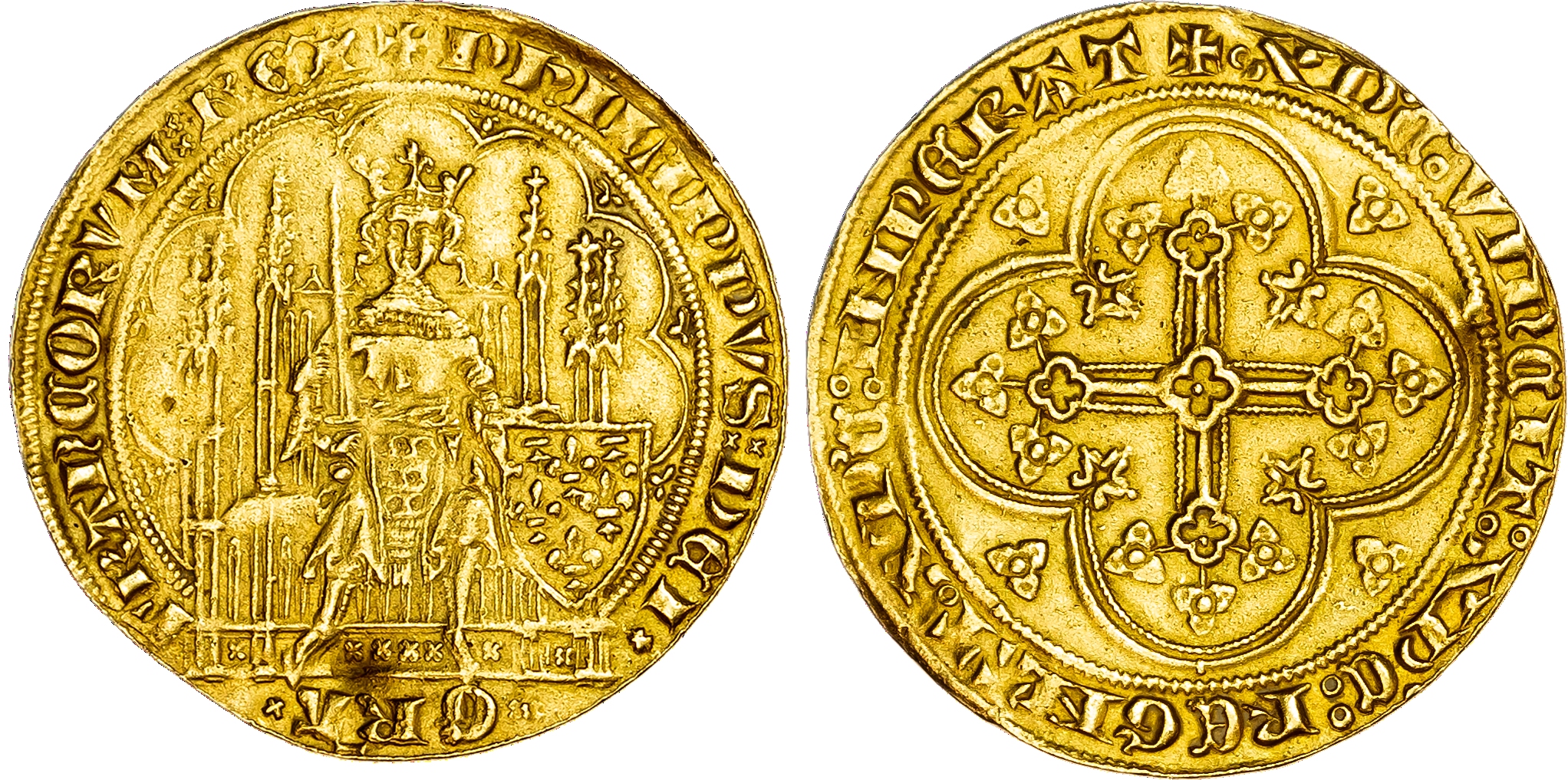 France, Philip VI (1328-1350), gold Écu d'Or à la Chaise, 1st issue, struck from 1 January 1337