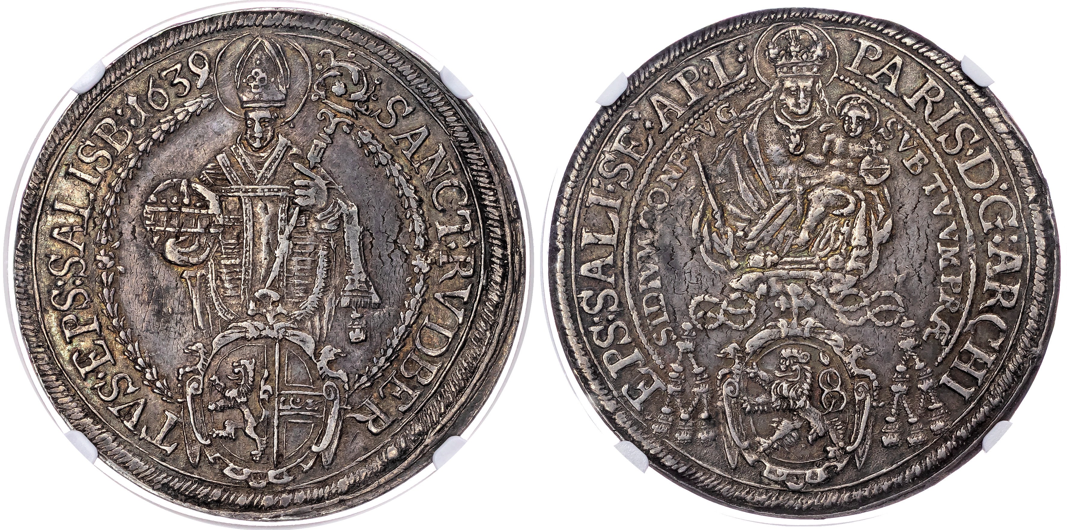 Austria, Salzburg, Paris von Lodron (1619-1653), silver Taler - AU 53