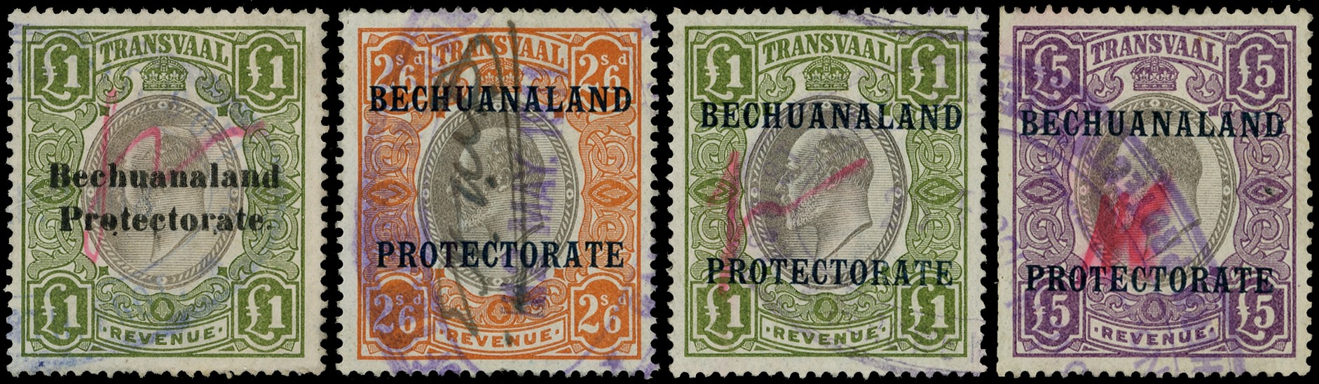 1888-1965 used collection (41) on 2 stock sheets,...