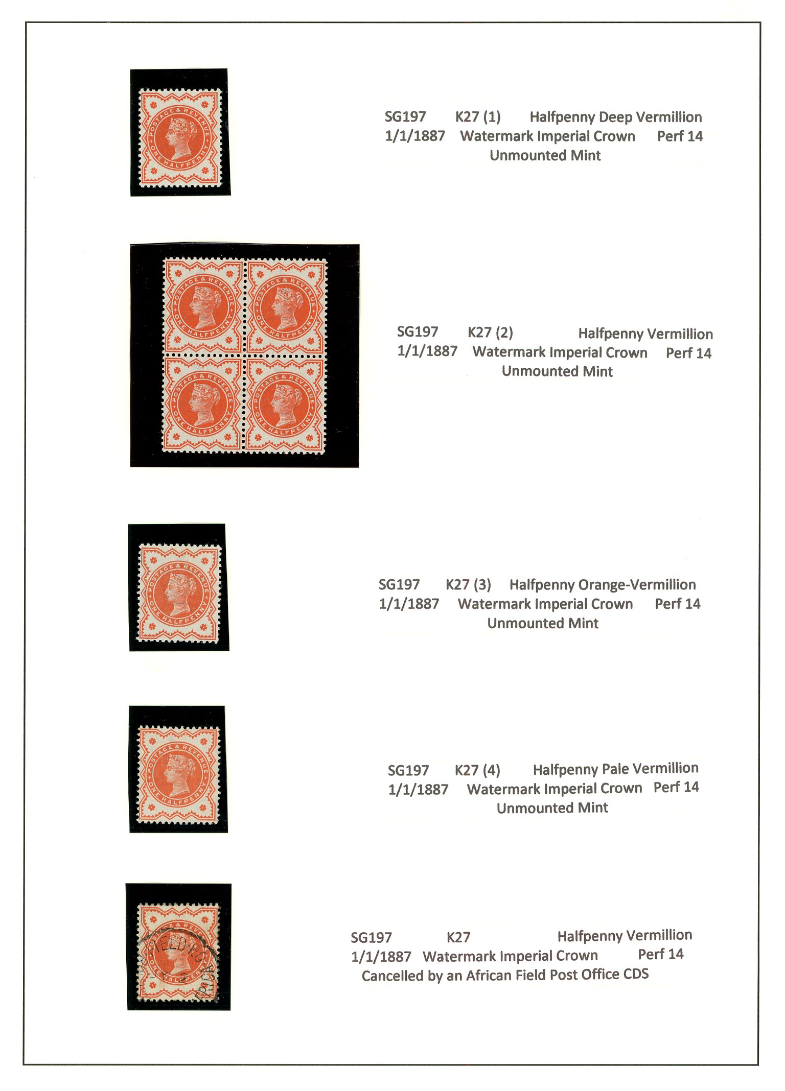 1887-1900 Jubilee mint and used collection...