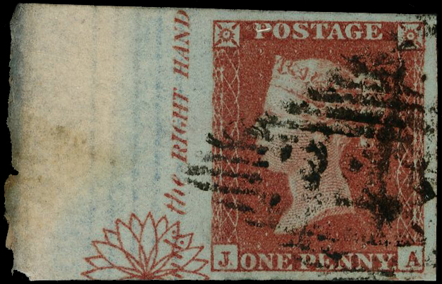 1841 1d Red-brown Pl.150 (JA, Alphabet II). Used marginal