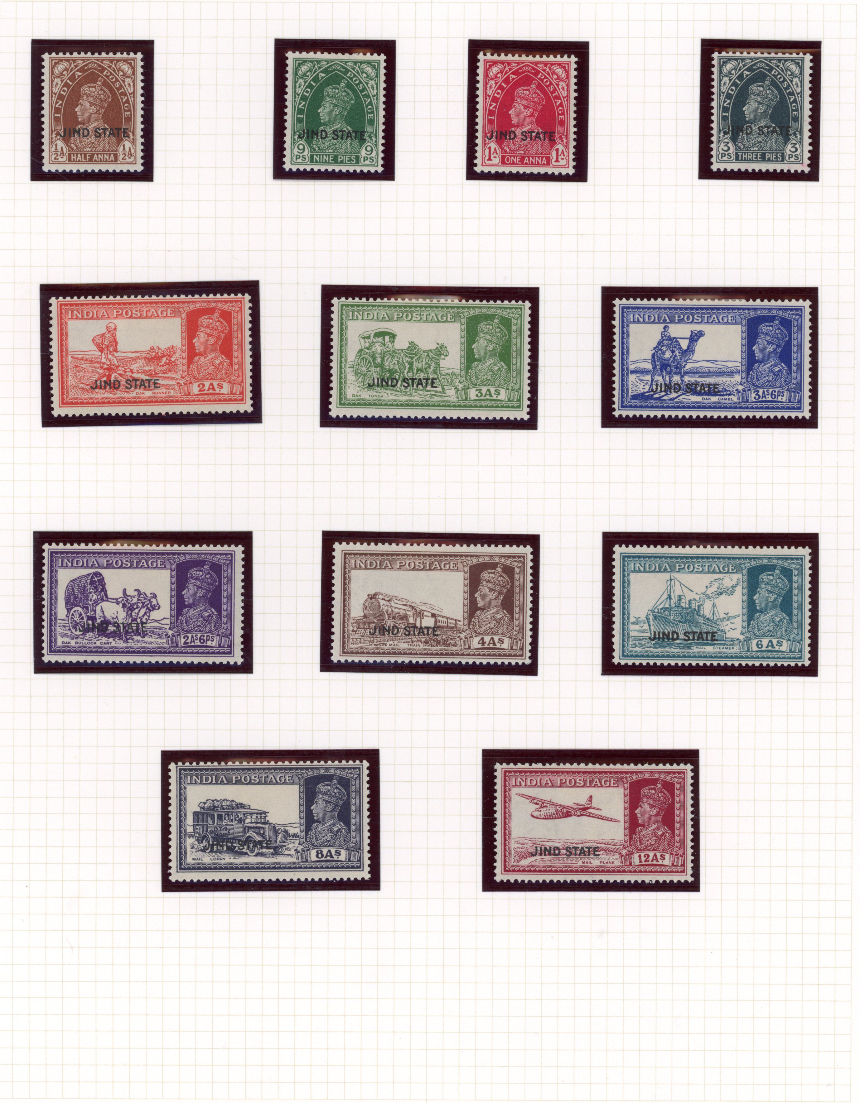 ICS Jind KGVI mint collection