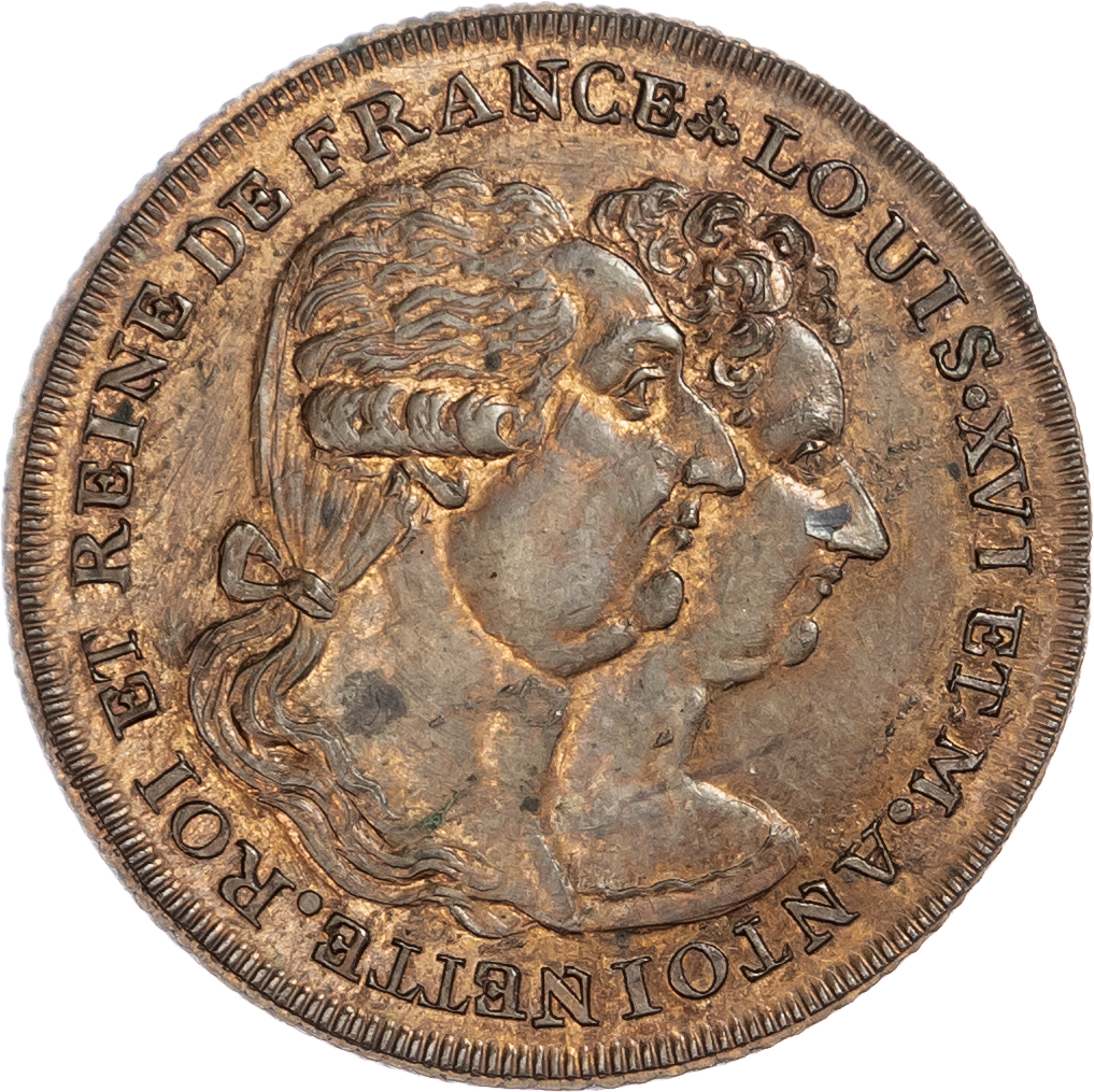 London National Series, Skidmore’s mule King & Queen of France Halfpenny 1794