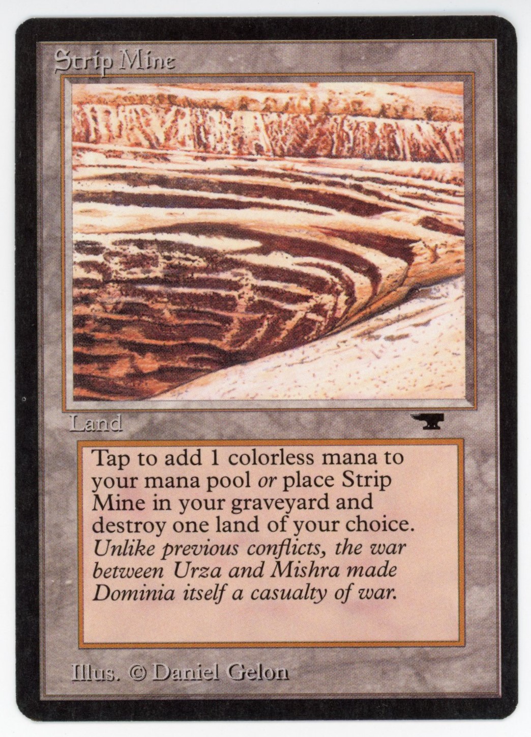 Magic The: Gathering  - Strip Mine  - Antiquities  - Lightly Played 
