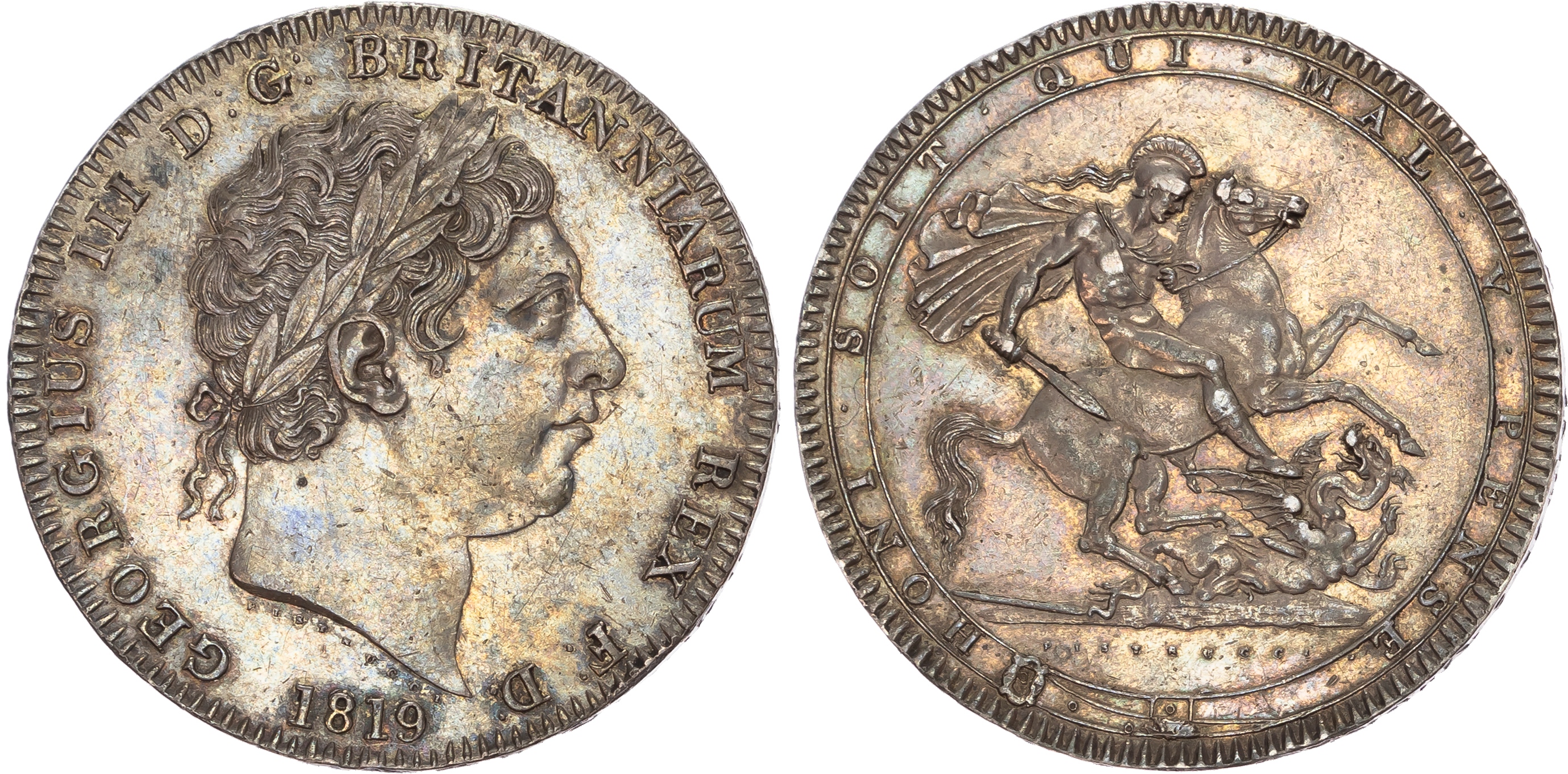 George III (1760-1820), Crown, 1819 LX