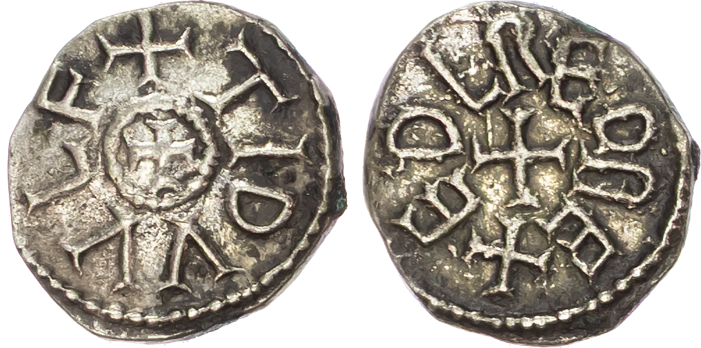 Northumbria, Aetheldred I (789-796) AR Sceat, variety I, Tidwulf, moneyer, 1.08g.
