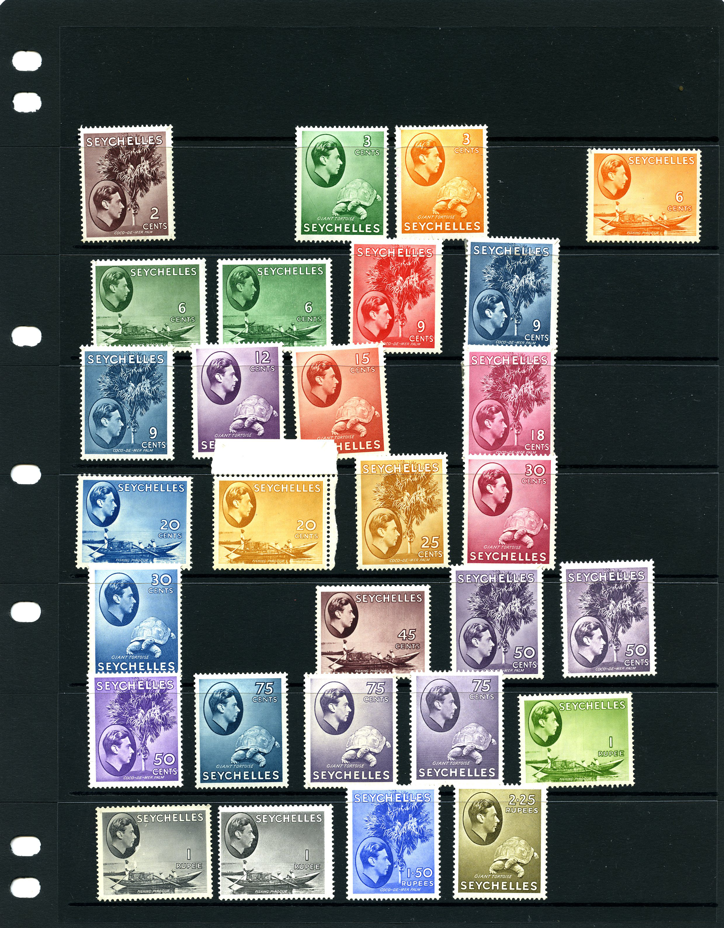 1938-49 2c to 2r25 set of twenty-four with a...