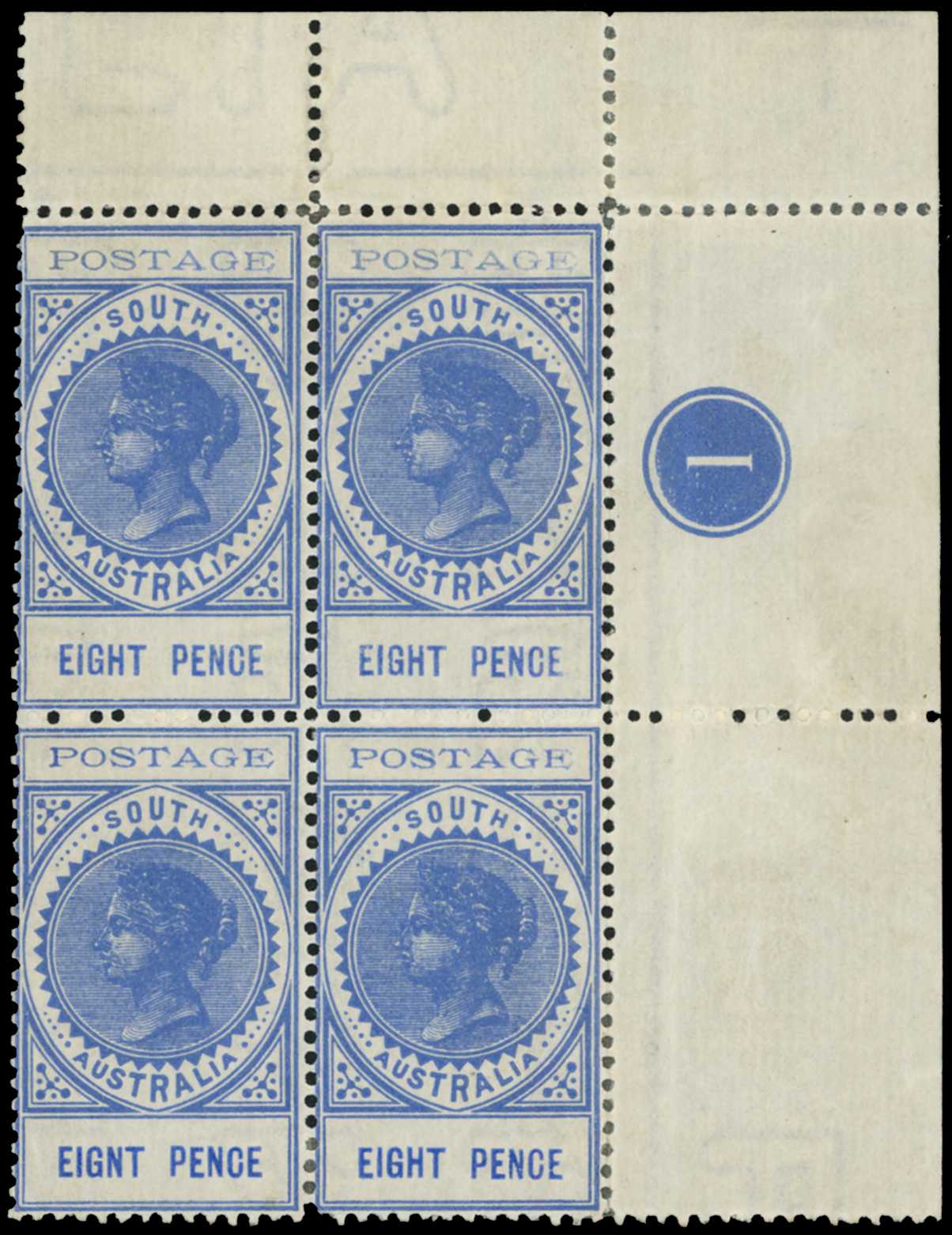 1902-04 8d ultramarine (16½mm), type 25...
