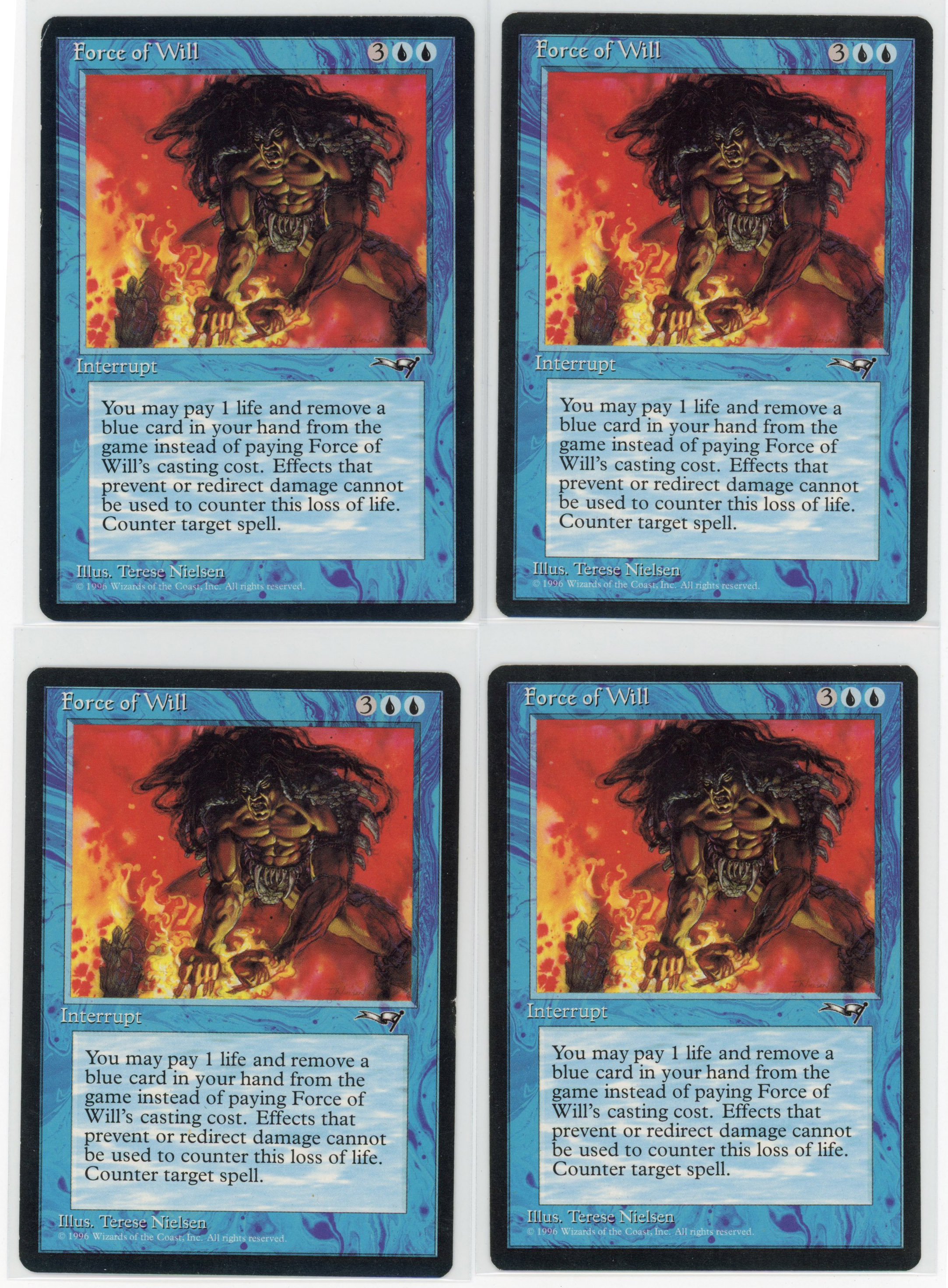 Playset of Force of Will - Alliances (GD/EX)