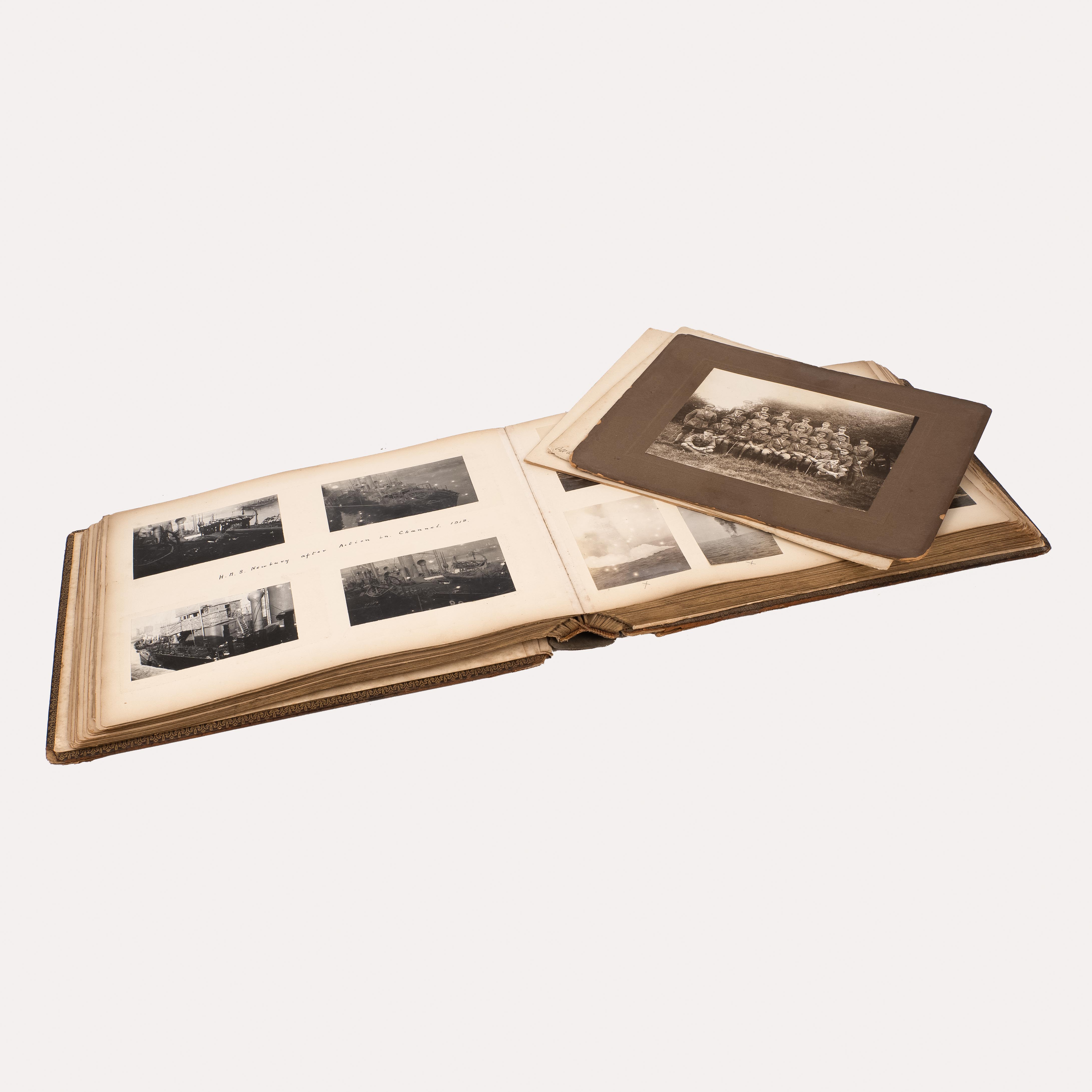 Two Photographic Albums, Royal Navy interest, Zeebrugge interest