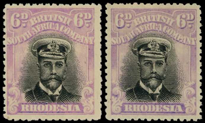 1918-21 6d Head Die IIIB, perf 14, toned...