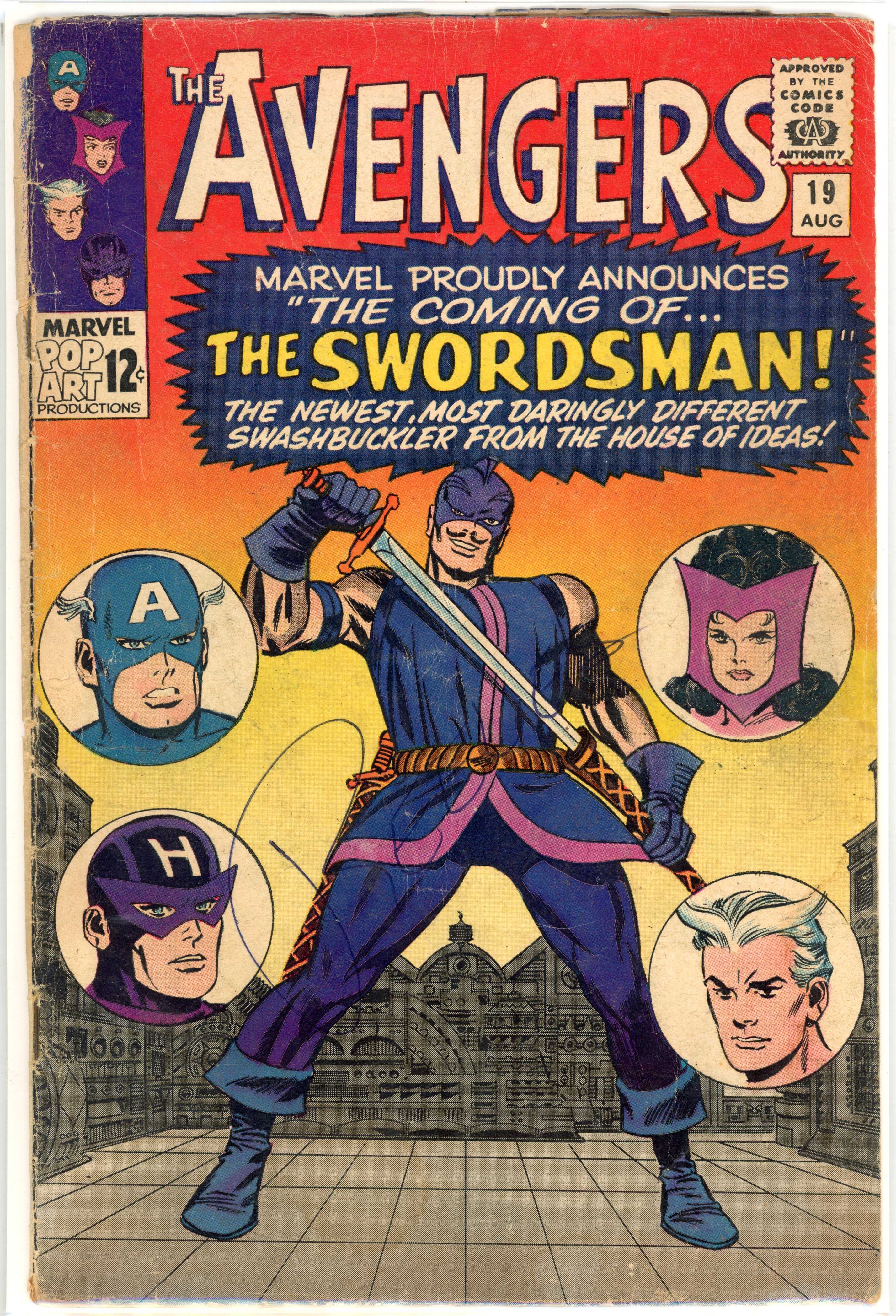 Avengers #19 (Marvel Comics, 1965) First appearance of the Swordsman and Origin of Hawkeye
