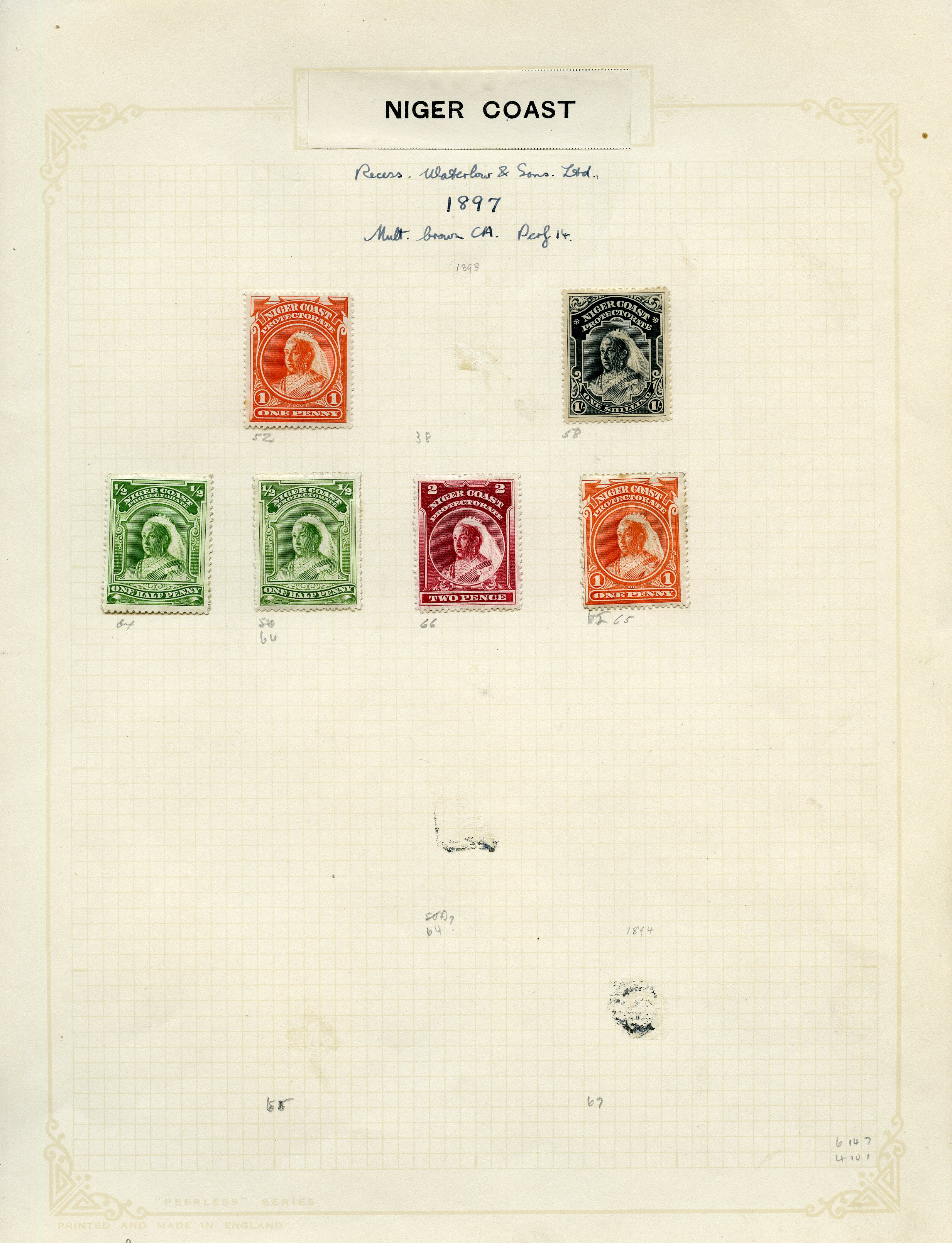 1895-1936 mint and used selection on album...